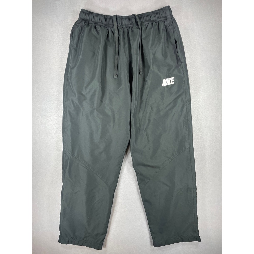 Nike Mens Pants Track Joggers Dark Gray Solid Size L